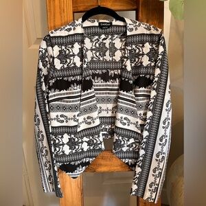 Bebe| Printed Asymmetrical Jacket